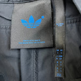 Adidas Blue Version Cargo Pants Mens Small Black 3 Stripe Trefoil Taper Leg