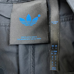 Adidas Blue Version Cargo Pants Mens Small Black 3 Stripe Trefoil Taper Leg