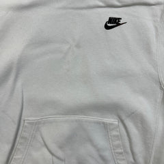 Nike Sportswear Hoodie Mens XS White Swoosh Pullover Hooded Sweater