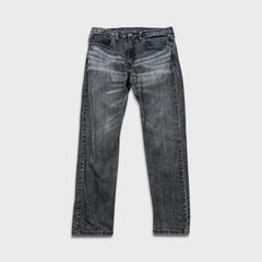 Levi's 502 Jeans Mens 34x30 Grey Regular Taper Fit Stretch Stone Wash Fade Denim Pants