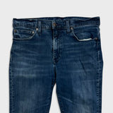 Levi's 511 Jeans Mens 34x32 Blue Slim Fit Mid Rise Dark Wash Faded Denim Pants