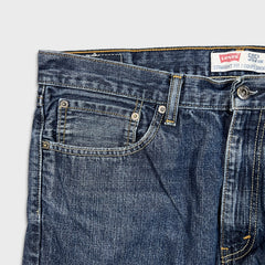 Vintage Y2K Levi's 505 Jeans Mens 36x30 Blue Regular Fit Straight Leg Dark Wash Denim Pants