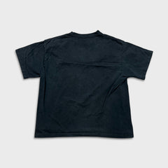 Vintage 90s Blank T Shirt Mens Medium Black Faded Classic Short Sleeve Tee