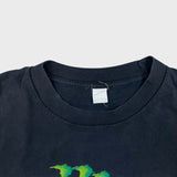Vintage Fox Racing Monster Energy T Shirt Mens 2XL Black Double Sided Faded Tee