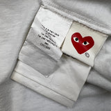 Comme des Garcons Play T Shirt Mens Small White CDG Play Purple Heart Tee
