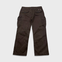 G-Star Raw 3301 Pants Mens 36x30 Brown 3D Straight Relaxed Utility Cargo Trouser