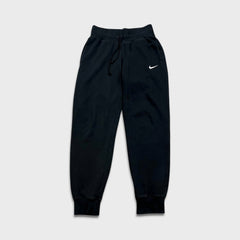 Nike Sportswear Sweatpants Womens Small Black Swoosh Taper Leg Jogger