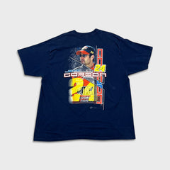 Vintage 2004 Jeff Gordon 24 NASCAR T Shirt Mens XL Blue Winner Circle Racing Tee