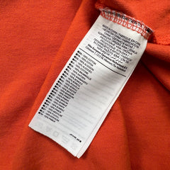 Nike ACG T Shirt Mens Large Orange Sportswear Embroidered Logo Short Sleeve Tee