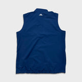Adidas Golf Vest Mens Large Blue 1/4 Zip Lightweight Sportswear Jacket