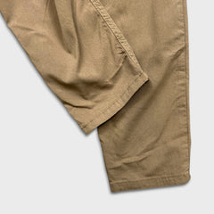 Projek Raw Pants Mens 34x29 Brown Slim Taper Leg Lightweight Chino Trousers