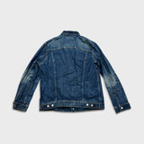 Levi's Type III Denim Jacket Mens XL Blue Medium Wash Western Trucker