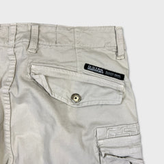 G-Star Raw Pants Mens 32x28 White Straight Fit Casual Utility Cargo Trousers