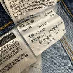 Levi's 501 Jeans Mens 38x30 Blue Original Fit Straight Medium Wash Denim Pants
