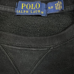 Polo Ralph Lauren Sweatshirt Mens Small Black Pony Pullover Crewneck