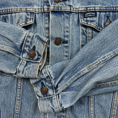 Signature by Levi's Type III Jean Jacket Mens Medium Blue Denim Western Trucker