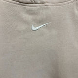 Nike Sportswear Hoodie Mens Large Beige Center Swoosh Hooded Sweater