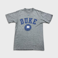 Nike Sportswear Duke University T Shirt Mens Medium Gray Center Swoosh NCAA Tee