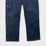 Dickies Pants Mens 36x32 Blue Straight Leg Workwear Casual Chino Cargo Trousers