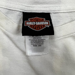 Harley Davidson Long Sleeve Shirt Mens 2XL White Orlando Florida Motorcycle Tee