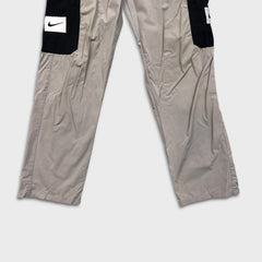 Nike Sportswear Track Pants Mens Medium Gray Swoosh Cargo Athletic