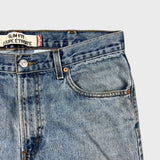 Vintage Y2K Levi's 516 Jeans Mens 36x30 Blue Slim Fit Straight Leg Light Wash Distress Denim Pants