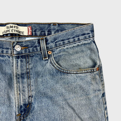 Vintage Y2K Levi's 516 Jeans Mens 36x30 Blue Slim Fit Straight Leg Light Wash Distress Denim Pants