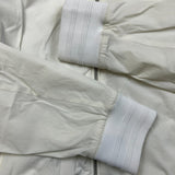 Karl Lagerfeld Paris Jacket Mens Small White Lightweight Lined Windbreaker Bomber