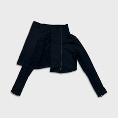 Lululemon Principal Jacket Womens Size 6 Black Full Zip Crop Athletic Track Top