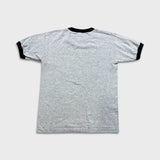 Vintage Y2K Alstyle Blank Ringer T Shirt Mens Medium Gray Short Sleeve Tee