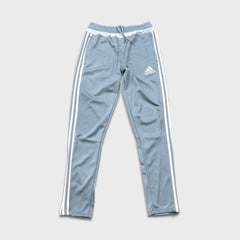 Adidas Climacool Track Pants Mens Small Blue Essentials 3 Stripe Training Athletic Jogger