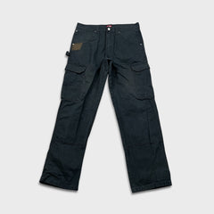 Vintage Y2K Wrangler Riggs Pants Mens 32x32 Black Ripstop Carpenter Double Knee