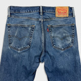 Levi's 505 Jeans Mens 32x32 Blue Regular Fit Straight Leg Medium Wash Denim Pants