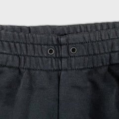 Adidas Sweatpants Mens Medium Black 3 Stripes Spell Out Taper Leg Fleece Jogger