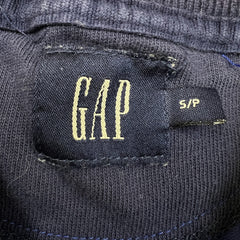 Vintage 90s Gap T Shirt Mens Small Blue USA Blank Ringer Short Sleeve Tee