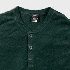 Vintage 90s Patagonia Capilene Fleece Mens Large Green Button Up Jacket