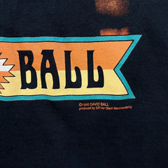 Vintage 1995 David Ball Tour T Shirt Mens Medium Black Giant Tee Jays USA Tee