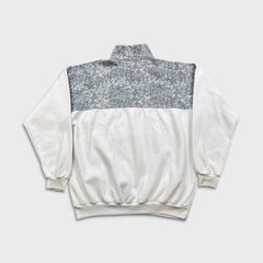 Vintage 90s San Francisco Sweatshirt Mens XL White USA 1/4 Zip Pullover Sweater