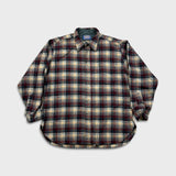 Vintage 90s Pendleton Shirt Mens XL Red Plaid Wool Quilted Button Up USA