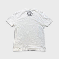 Versace T Shirt Mens Medium White Spell Out Medusa Logo Short Sleeve Tee
