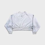 Nike Sportswear Phoenix Fleece Sweatshirt Womens XS Purple Oversize Crop Crewneck