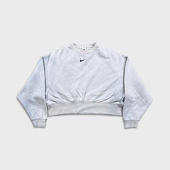 Nike Sportswear Phoenix Fleece Sweatshirt Womens XS Purple Oversize Crop Crewneck