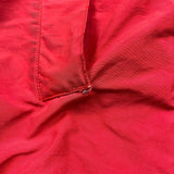 Vintage 90s Nautica Jacket Mens Large Red Full Zip Bomber Down Heavy Coat