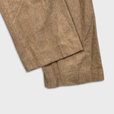 Vintage 90s Levi’s Strauss Dress Pants Mens 32x32 Brown Pleated Wool Blend Trouser