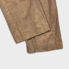 Vintage 90s Levi’s Strauss Dress Pants Mens 32x32 Brown Pleated Wool Blend Trouser