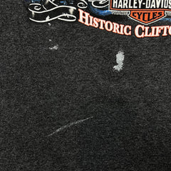 Harley Davidson T Shirt Mens XL Gray Historic Clifton Hill Niagara Falls