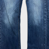 Polo Ralph Lauren Jeans Mens 32x28 Blue Medium Wash Western Cowboy Embroidered Pants