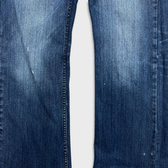 Polo Ralph Lauren Jeans Mens 32x28 Blue Medium Wash Western Cowboy Embroidered Pants