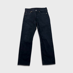 Levi's 501 Jeans Mens 32x30 Black Original Straight Leg Dark Wash Denim Pants