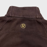 Lululemon Scuba Oversized Funnel Neck 1/2 Zip Womens Medium Brown Sweatshirt